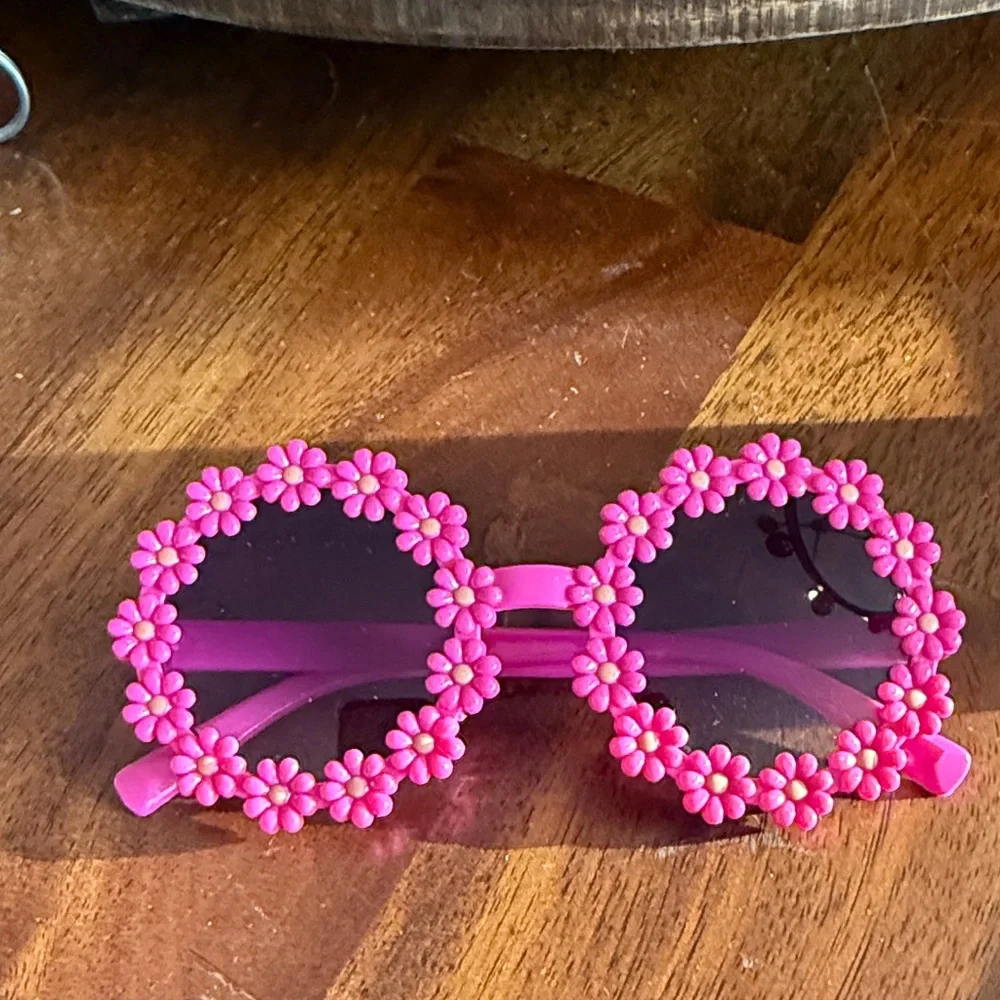 Pink Floral Sunglasses